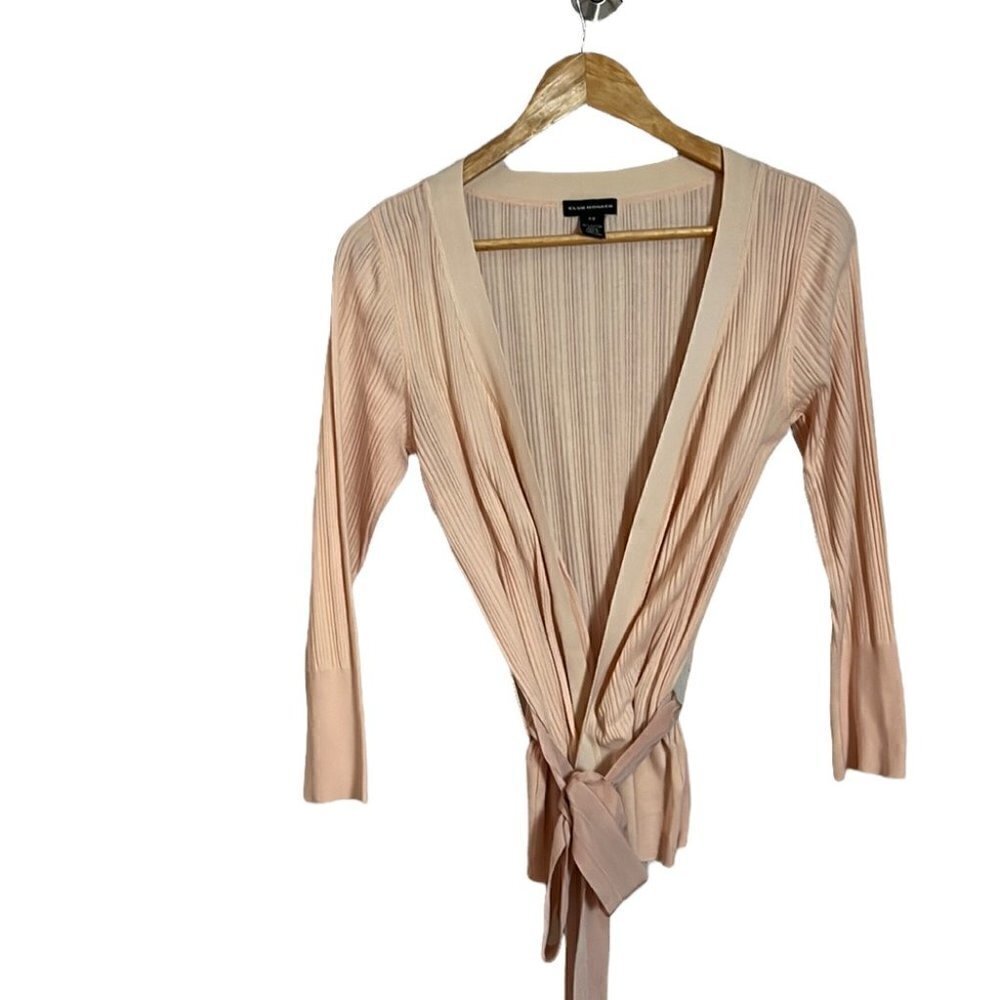 CLUB Monaco peach coloured cotton cardigan size medium